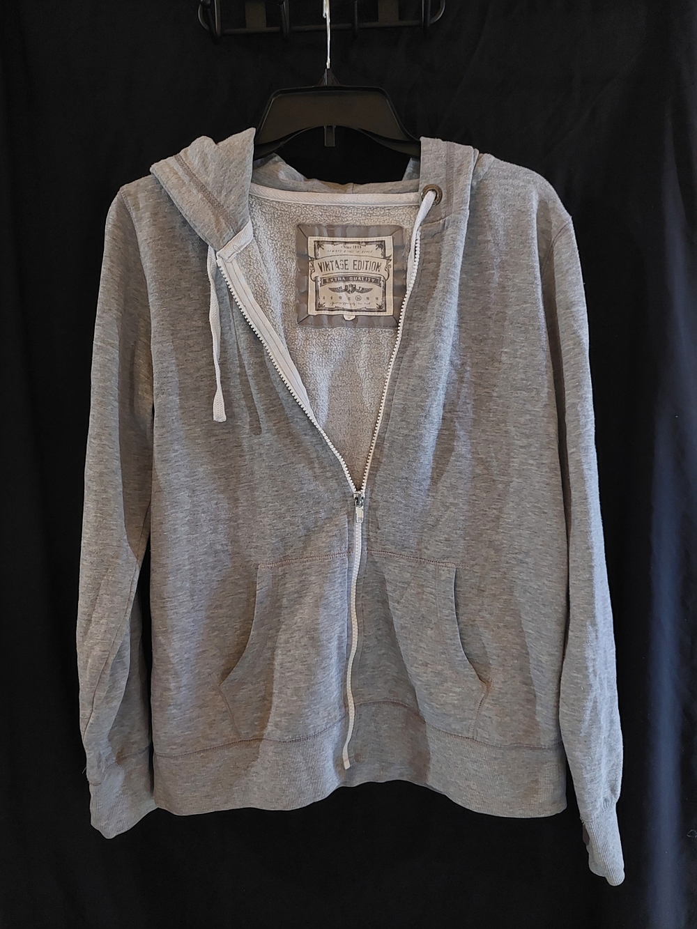 New Look Light Gray Zip-Up Hoodie